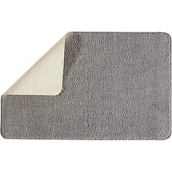 Guy Levasseur Tapis de bain uni en polyester gris 50x80cm
