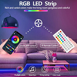 INF Kit de Ruban Lumineux LED RGB 10m - Changement Multicolore, 24V, Télécommande Incluse