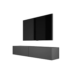 3XELIVING Meuble TV Suspendu, 170 x 34 x 32 cm, Anthracite