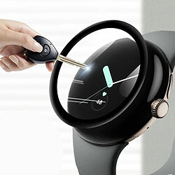 Avis Verre trempé avec bords Noir pour Google Pixel Watch 2 1.2" 41mm - Visiodirect