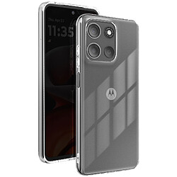 Mayaxess Coque pour Moto G17 / G17 Power en Silicone Fin 2mm avec Bord Surélevé Transparent