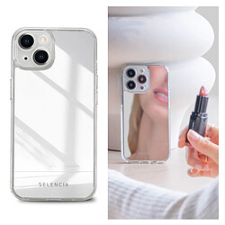 Selencia Coque Mirror pour Apple iPhone 14 - Argent