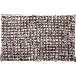 Guy Levasseur Tapis de bain en polyester uni gris lunaire 50x80cm