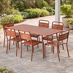 Ensemble table & chaises