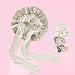Avis INF Bonnet de nuit 100 % soie de mûrier pour femme Beige