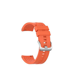 Bracelet Silicone Lisse Avec Boucle PHONECARE Pour Huawei Watch GT Runner 2 - Orange