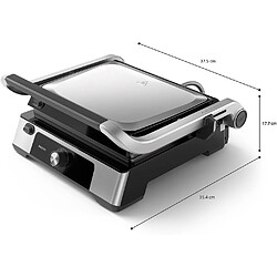 Grill Électrique Philips Noir 2000W – Ouverture 180°