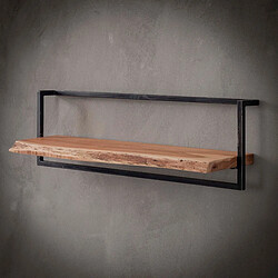JLC KREATION Étagère murale en bois et métal 100cm ERNEST