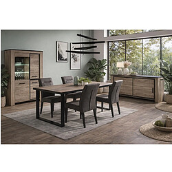 Avis JLC KREATION Buffet bas moderne en bois avec portes coulissantes OLIVE