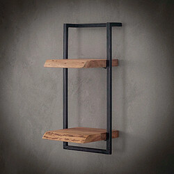 JLC KREATION Étagère murale en bois et métal H65cm ERNEST