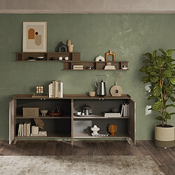 JLC KREATION Buffet bas moderne 4 portes 240cm RADOST - Buffet de ...