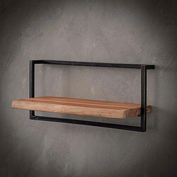 JLC KREATION Étagère murale en bois et métal 65cm ERNEST
