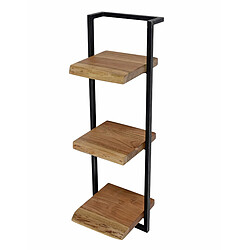 JLC KREATION Étagère murale en bois et métal H100cm ERNEST