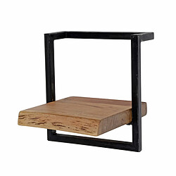 JLC KREATION Étagère murale en bois et métal 30cm ERNEST