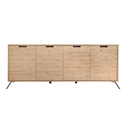 JLC KREATION Buffet moderne en bois 4 portes 210cm DIANA pas cher