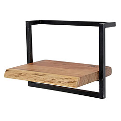 JLC KREATION Étagère murale en bois et métal 40cm ERNEST