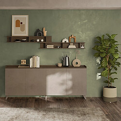 JLC KREATION Buffet bas moderne 4 portes 240cm RADOST - Buffet de ...