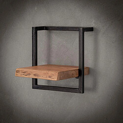 JLC KREATION Étagère murale en bois et métal 30cm ERNEST