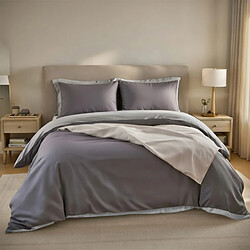Avis Home Collection Lot de 2 taies d'oreiller 100% percale de coton 70 fils