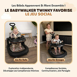 Acheter Twinky Trotteur GO 3 en 1 Avec Tapis De Sol (Noir)