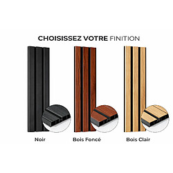 PROTOCOLE HOME Lambris PVC décoratif 290 x 59,9 cm, surface lisse, à coller.