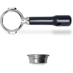 Porte-Filtre Bottomless - LELIT - PLA580S - Acier Inoxydable - 2 Doses - Poignée Classique