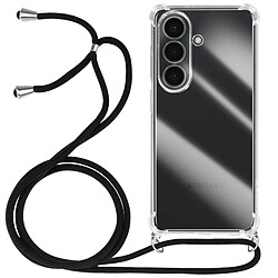 Avizar Coque pour Galaxy S26 en Silicone avec Cordon en Nylon Tressé 70cm Transparent