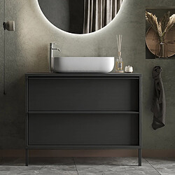 JLC KREATION Meuble de salle de bain moderne avec vasque 105cm LOIS