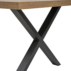 Acheter JLC KREATION Table à manger industrielle en bois avec pieds X 230cm MONA