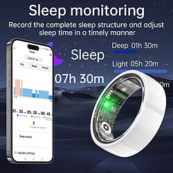 Acheter INF Smart Ring R1000 - Moniteur de sommeil Bluetooth 5.2 White 13