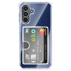 Avizar Coque pour Galaxy A17 avec Porte-cartes Intégré et Coins Renforcés Transparent