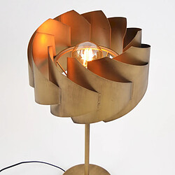 Avis JLC KREATION Lampe à poser chic en métal doré SPIRALE