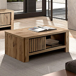JLC KREATION Table basse industrielle 115cm SANTORINI