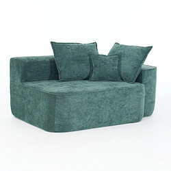 Merax Canapé Confortable 2 Places-canapé Moelleux Avec Coussins Et Poches Latérales-vert