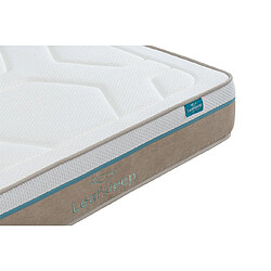 Acheter Leafsleep Ensemble Spring Visco et Sommier Cement - Matelas et Cama Taille 200 x 80 cm Hauteur 62 cm