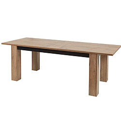 JLC KREATION Table à manger en bois extensible PEDRO