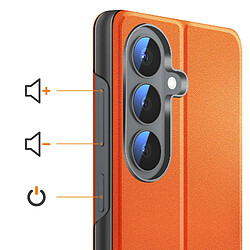 Avis Avizar Étui Clapet pour Galaxy S26 Conception Bi-Matière avec Fonction Support Orange
