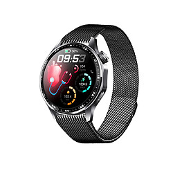 Avis INF Montre connectée avec ECG, cardiofréquencemètre, tensiomètre et podomètre Black Milanese s