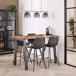 Avis JLC KREATION Table haute en bois massif d'acacia ERNEST