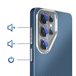 Avis Avizar Coque pour Galaxy S26 Ultra Effet Aramide Compatible Qi2 / MagSafe / PixelSnap Bleu