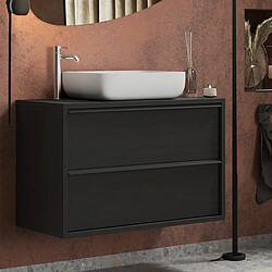 JLC KREATION Meuble suspendu salle de bain avec vasque 105cm LOIS