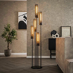 JLC KREATION Lampadaire design en métal 5 lampes TEO