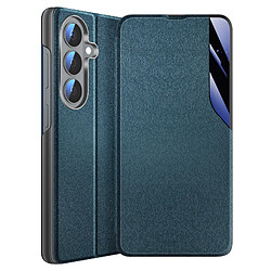 Avizar Étui Clapet pour Galaxy S26 Conception Bi-Matière avec Fonction Support Bleu canard