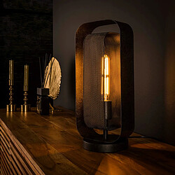 JLC KREATION Lampe à poser en métal perforé MARIA