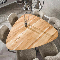 Acheter JLC KREATION Table à manger triangle en bois d'acacia massif TWIXIE