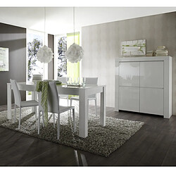 Acheter JLC KREATION Table à manger design laqué blanc 180cm APHODITE