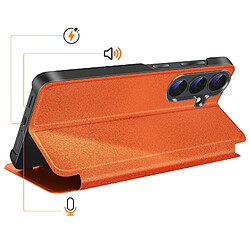 Acheter Avizar Étui Clapet pour Galaxy S26 Conception Bi-Matière avec Fonction Support Orange