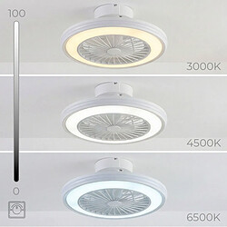 Acheter Ventilateur de plafond avec lumière RVB, pales cachées et télécommande Nexory InnovaGoods