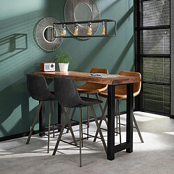 Avis JLC KREATION Table de bar en bois massif TRONC