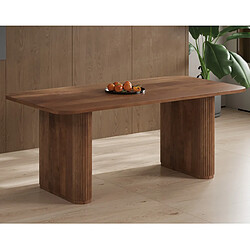 Acheter JLC KREATION Table à manger ovale en bois de manguier 200cm JEANNE